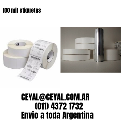 100 mil etiquetas