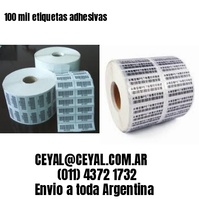 100 mil etiquetas adhesivas