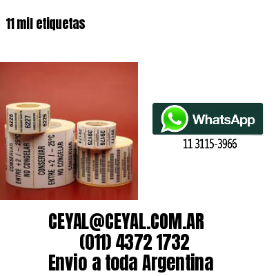 11 mil etiquetas