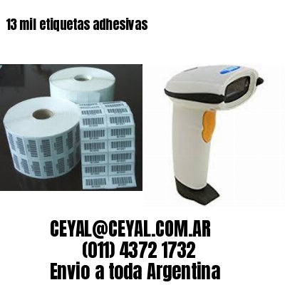 13 mil etiquetas adhesivas