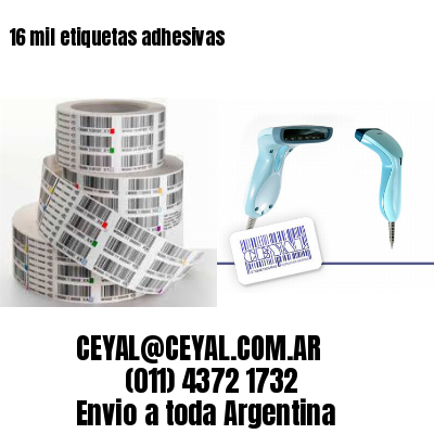 16 mil etiquetas adhesivas