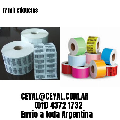 17 mil etiquetas