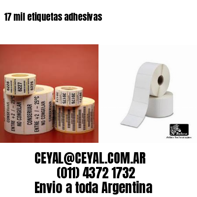 17 mil etiquetas adhesivas