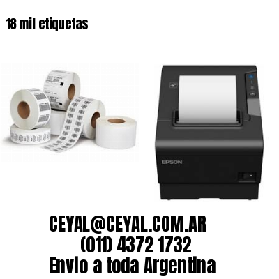 18 mil etiquetas