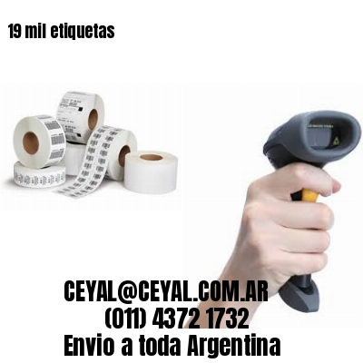 19 mil etiquetas