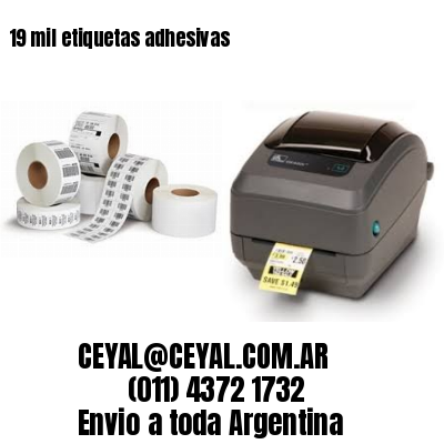 19 mil etiquetas adhesivas