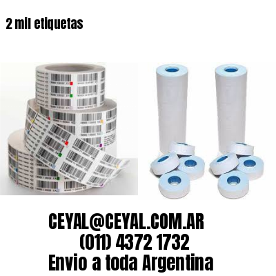 2 mil etiquetas