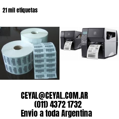21 mil etiquetas
