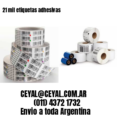 21 mil etiquetas adhesivas