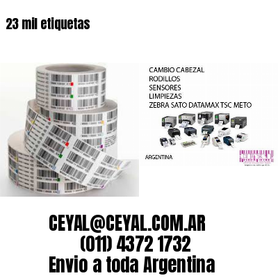 23 mil etiquetas