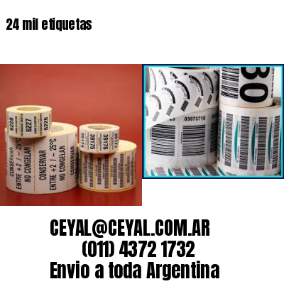 24 mil etiquetas