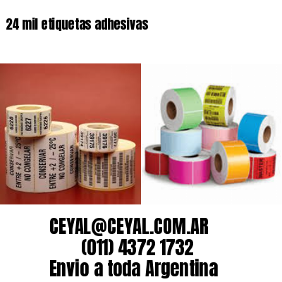 24 mil etiquetas adhesivas