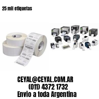 25 mil etiquetas