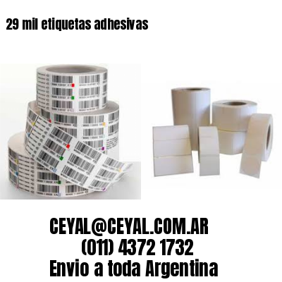 29 mil etiquetas adhesivas