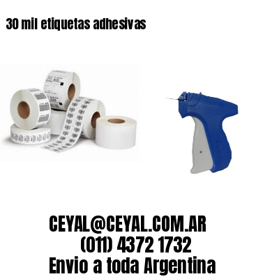 30 mil etiquetas adhesivas