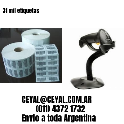 31 mil etiquetas