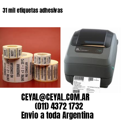 31 mil etiquetas adhesivas