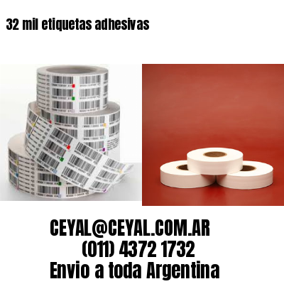 32 mil etiquetas adhesivas