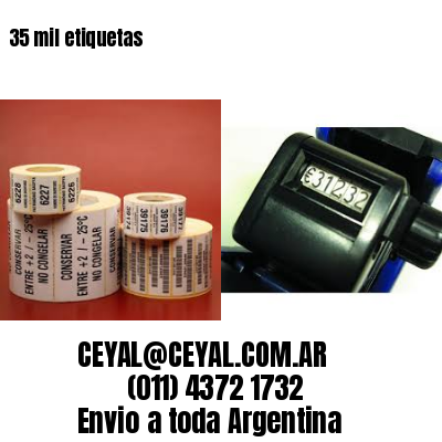 35 mil etiquetas