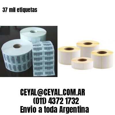 37 mil etiquetas