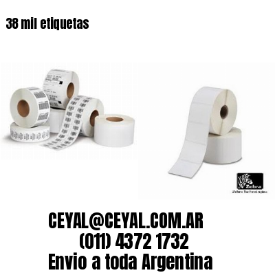 38 mil etiquetas
