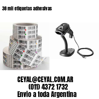 38 mil etiquetas adhesivas