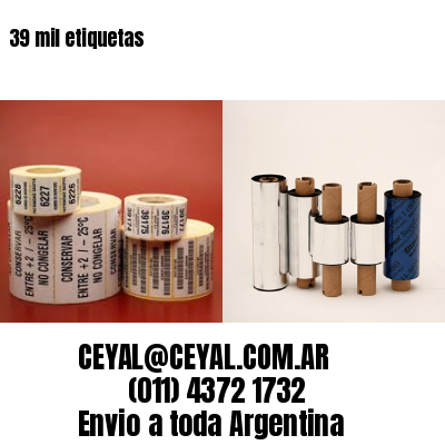 39 mil etiquetas