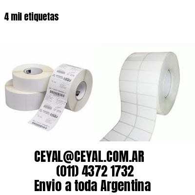 4 mil etiquetas