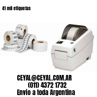 41 mil etiquetas