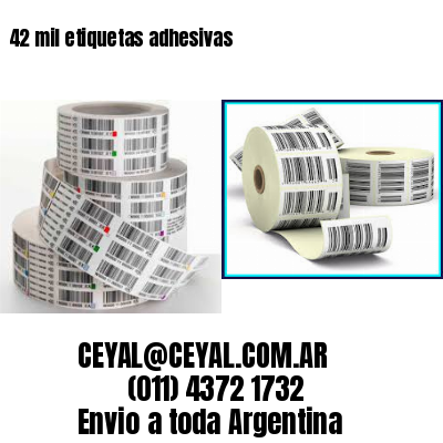 42 mil etiquetas adhesivas