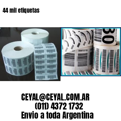 44 mil etiquetas