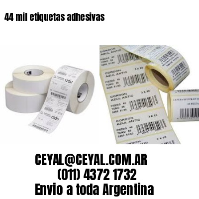 44 mil etiquetas adhesivas