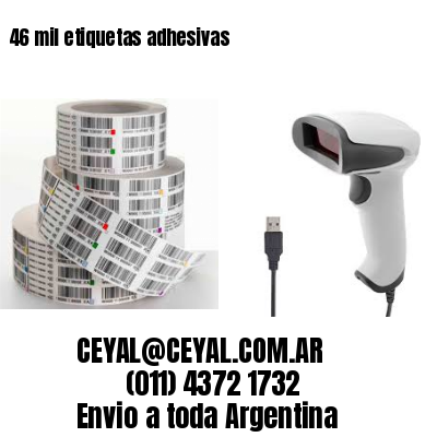 46 mil etiquetas adhesivas