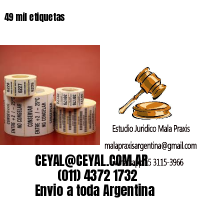 49 mil etiquetas