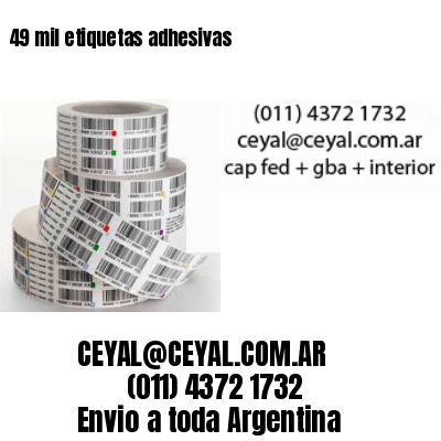 49 mil etiquetas adhesivas