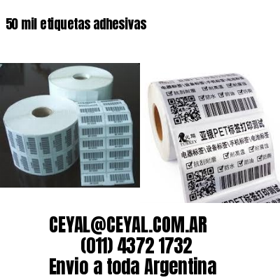 50 mil etiquetas adhesivas