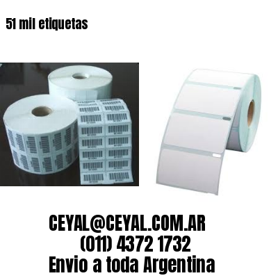 51 mil etiquetas