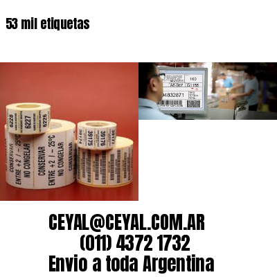 53 mil etiquetas