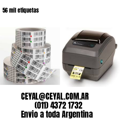 56 mil etiquetas