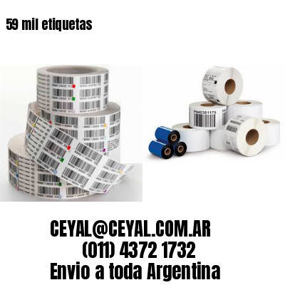 59 mil etiquetas
