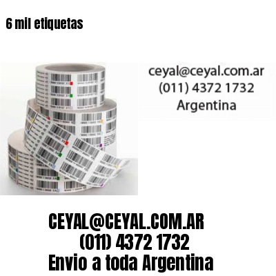 6 mil etiquetas