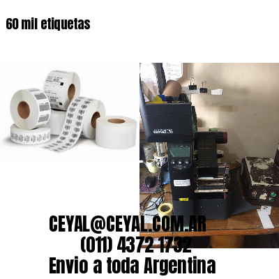 60 mil etiquetas