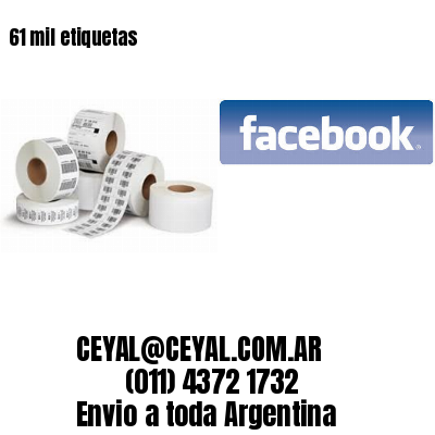 61 mil etiquetas