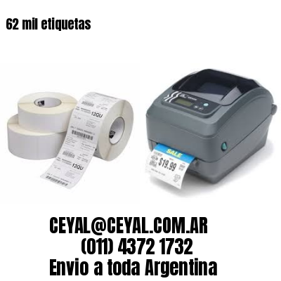62 mil etiquetas
