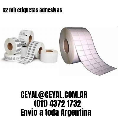 62 mil etiquetas adhesivas