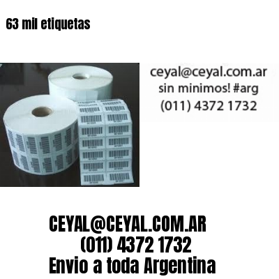 63 mil etiquetas