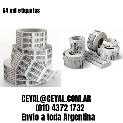64 mil etiquetas