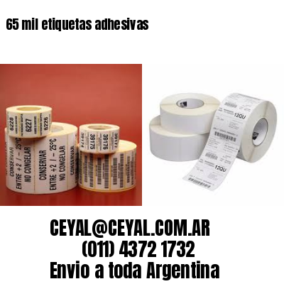 65 mil etiquetas adhesivas