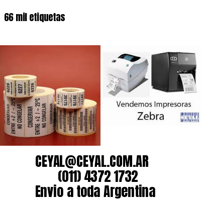 66 mil etiquetas