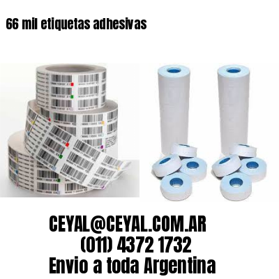 66 mil etiquetas adhesivas
